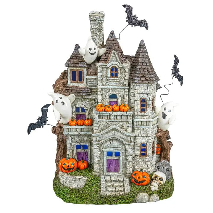 Ghastly Halloween Haunted Mansion with Led - Nifty Decor & More