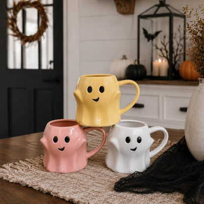 Ghost Mugs, Halloween + Fall Kitchen Drinkware Cute & Modern - Nifty Decor & More