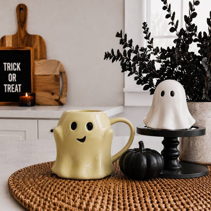 Ghost Mugs, Halloween + Fall Kitchen Drinkware Cute & Modern - Nifty Decor & More