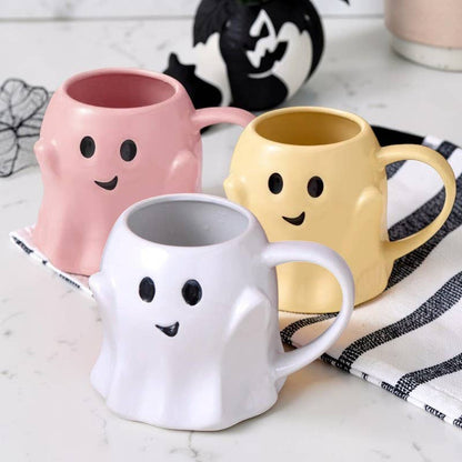 Ghost Mugs, Halloween + Fall Kitchen Drinkware Cute & Modern - Nifty Decor & More