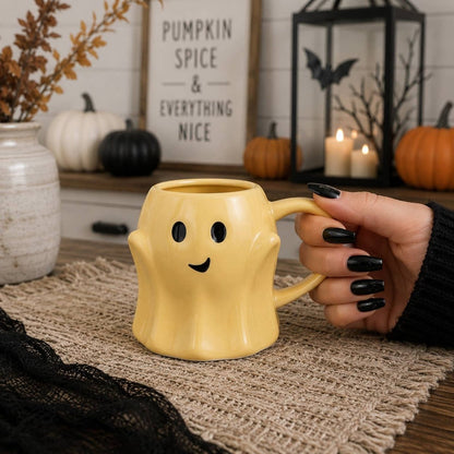 Ghost Mugs, Halloween + Fall Kitchen Drinkware Cute & Modern - Nifty Decor & More