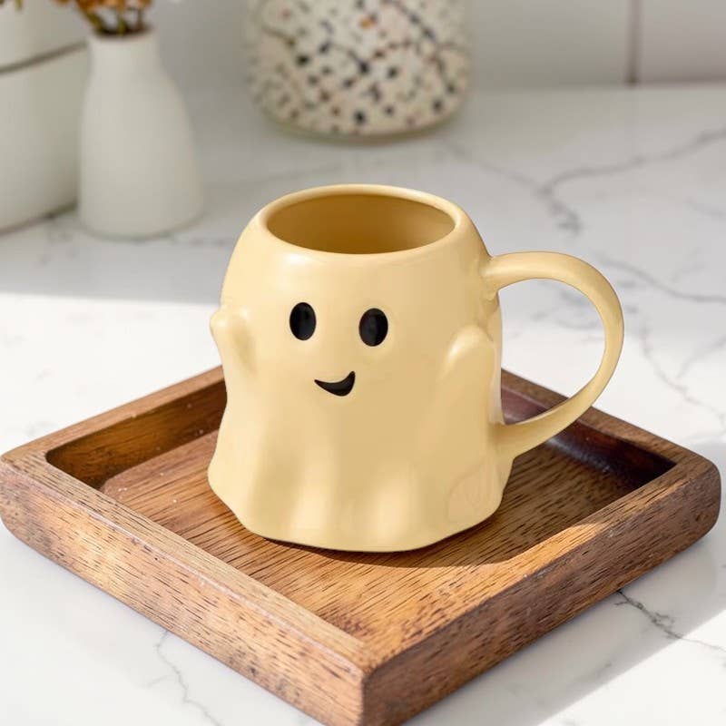 Ghost Mugs, Halloween + Fall Kitchen Drinkware Cute & Modern - Nifty Decor & More