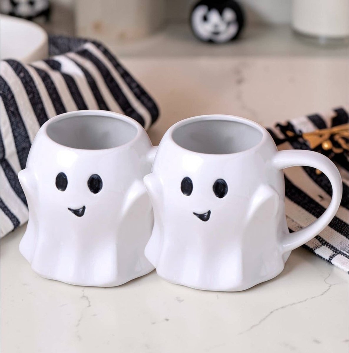 Ghost Mugs, Halloween + Fall Kitchen Drinkware Cute & Modern - Nifty Decor & More