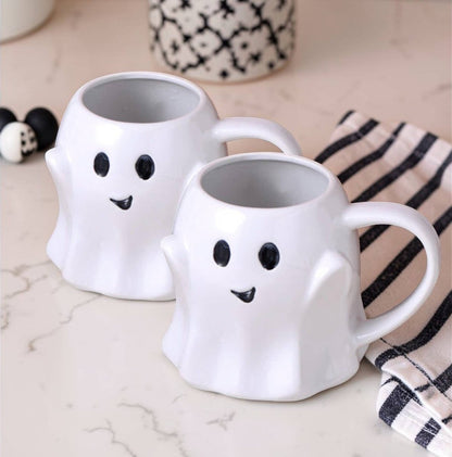 Ghost Mugs, Halloween + Fall Kitchen Drinkware Cute & Modern - Nifty Decor & More