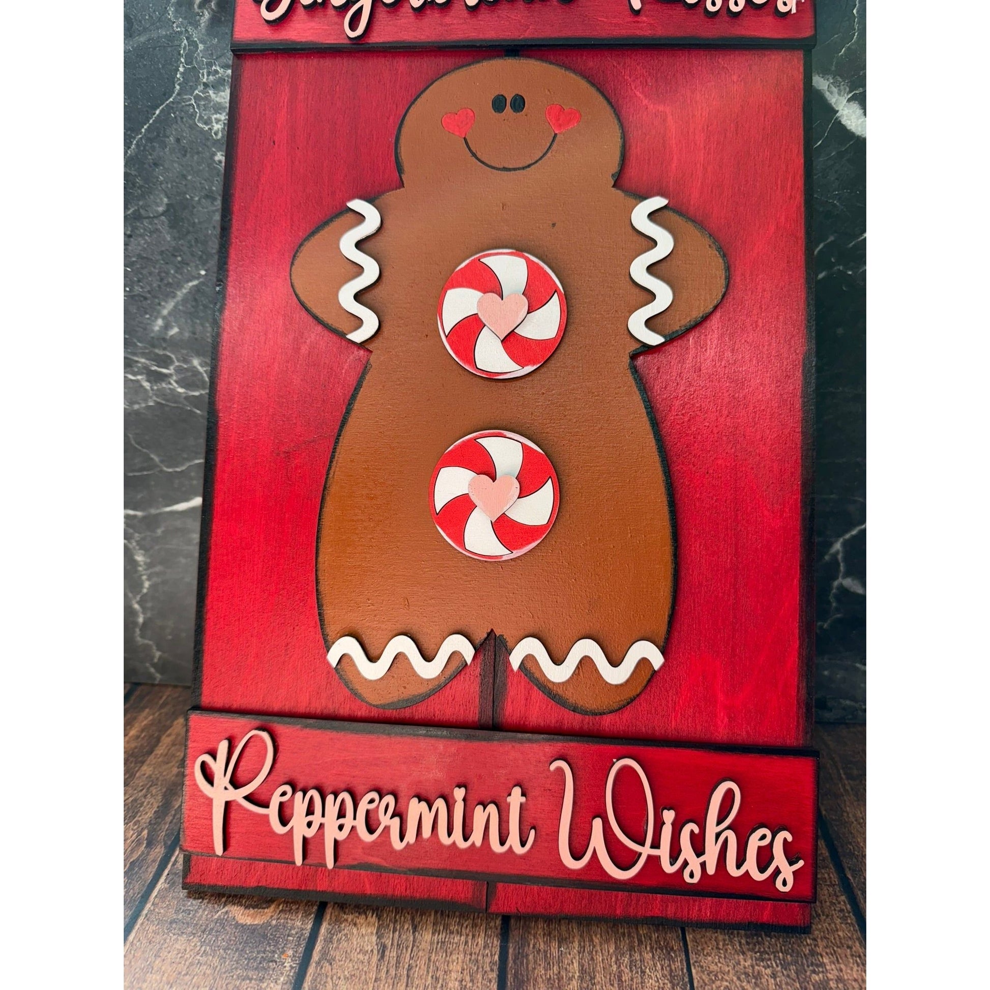 Gingerbread Kisses Pallet Sign - Nifty Decor & More