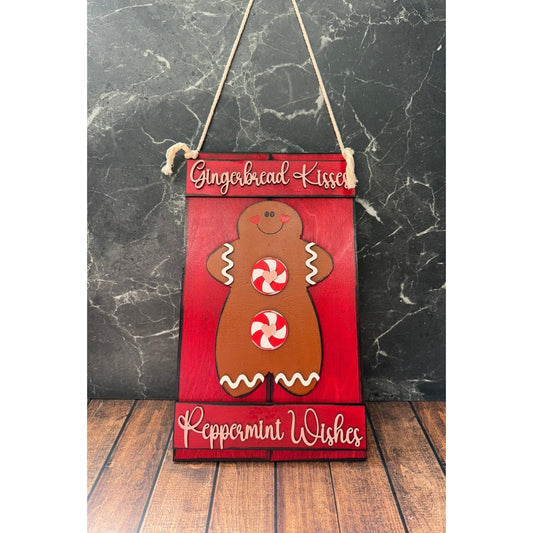 Gingerbread Kisses Pallet Sign - Nifty Decor & More