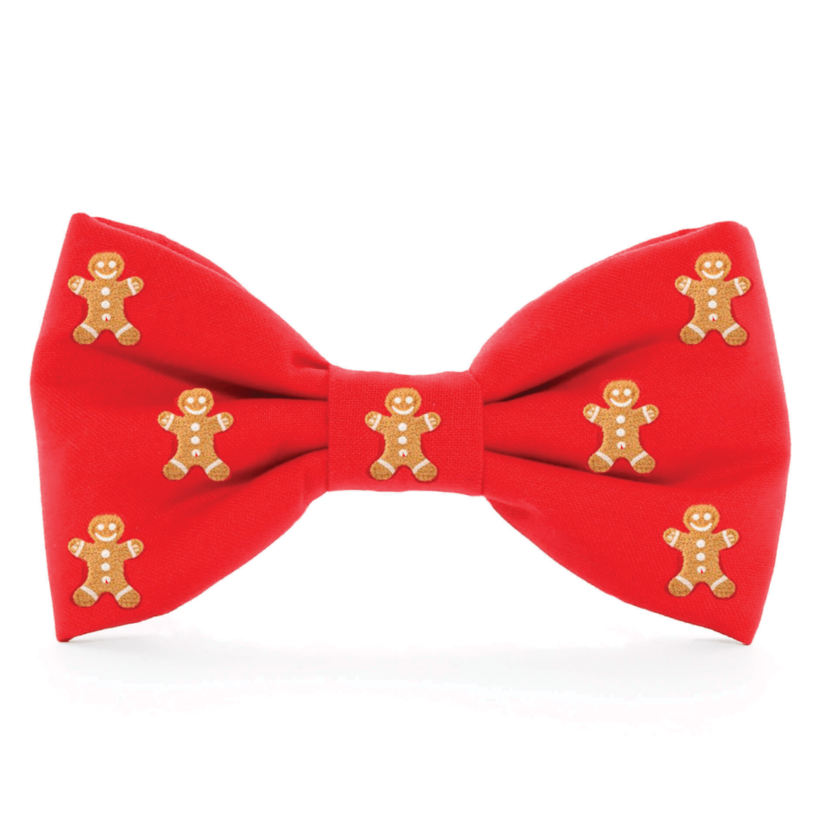 Gingerbread Man Embroidered Dog Bow Tie - Nifty Decor & More