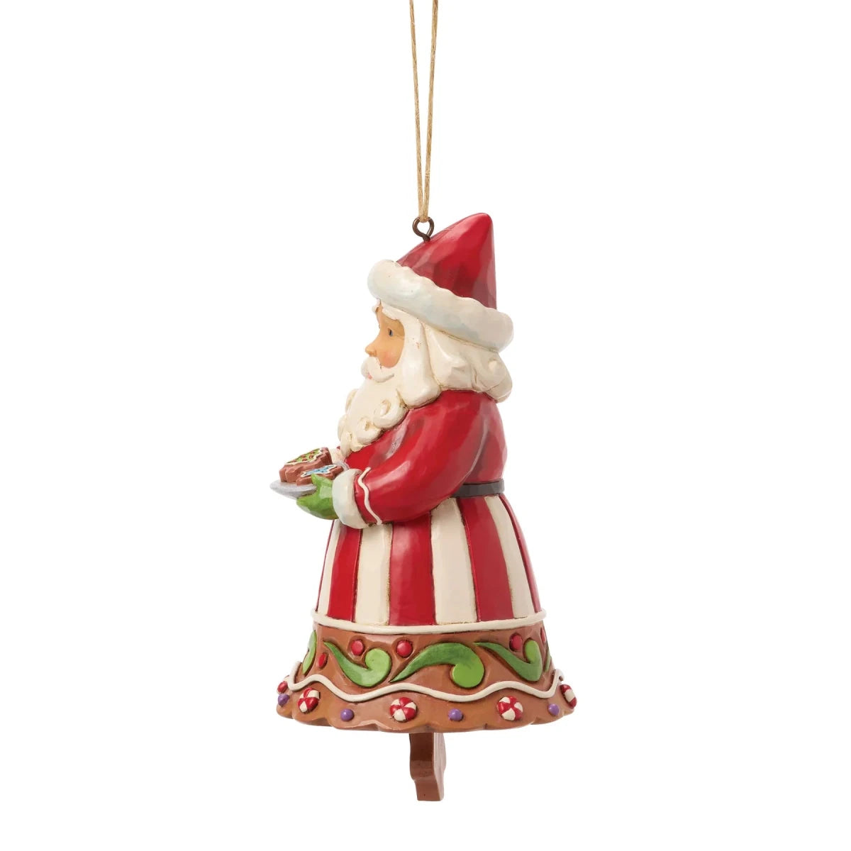 Gingerbread Santa Bell Ornament - Nifty Decor & More