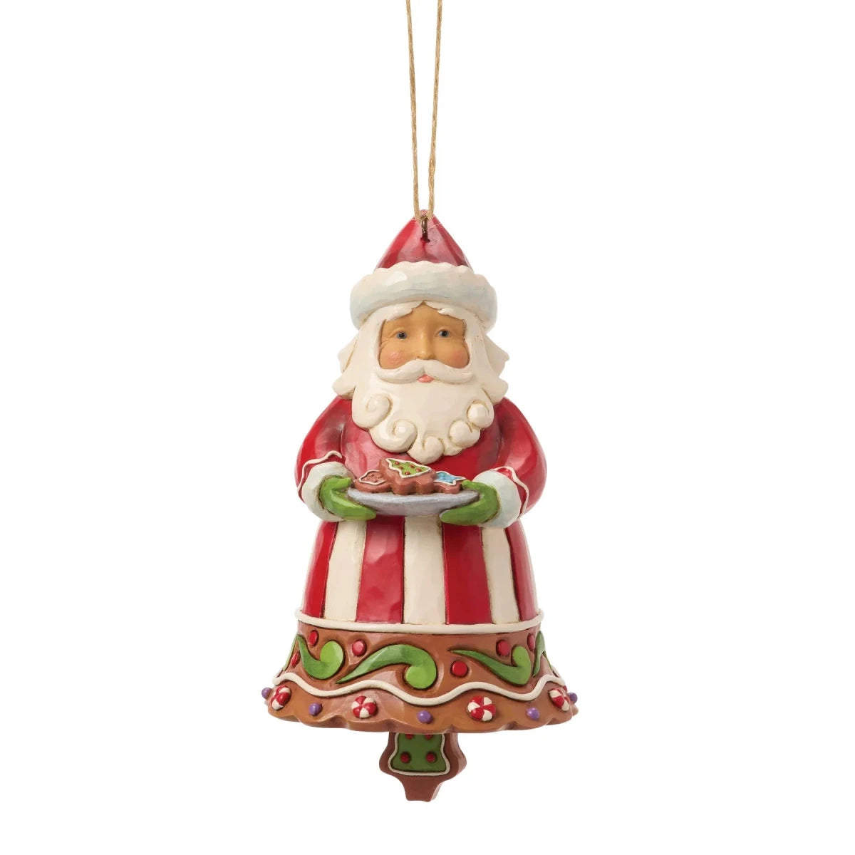 Gingerbread Santa Bell Ornament - Nifty Decor & More