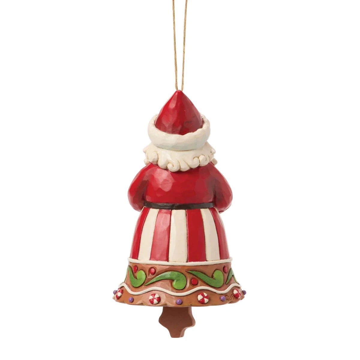 Gingerbread Santa Bell Ornament - Nifty Decor & More