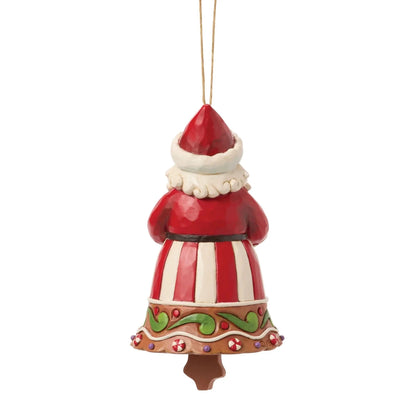 Gingerbread Santa Bell Ornament - Nifty Decor & More