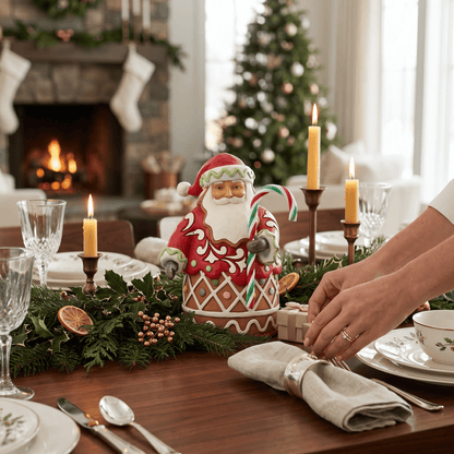 Gingerbread Santa Candy Pint - Nifty Decor & More