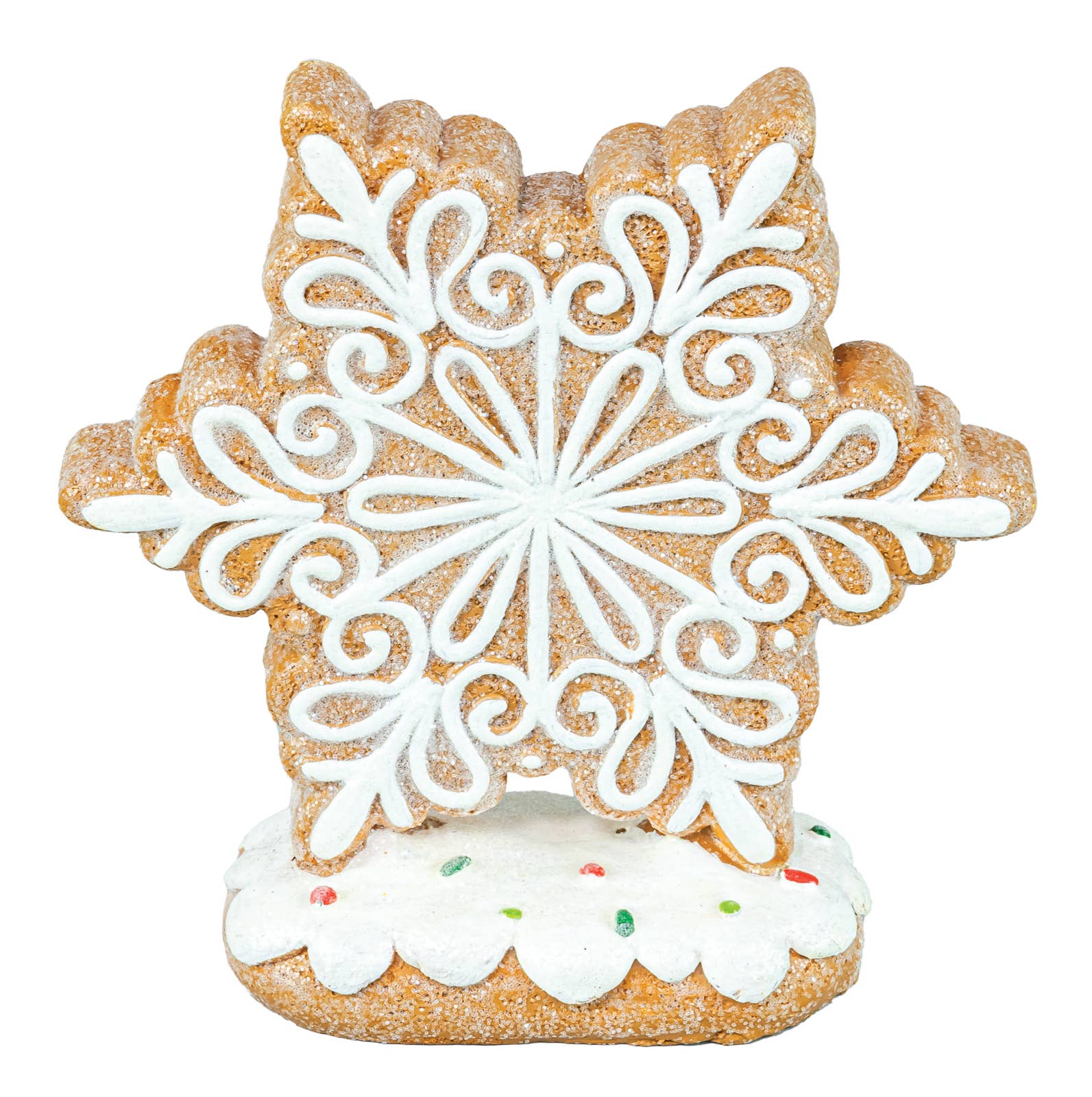 Gingerbread Snowflake Tabletop - Nifty Decor & More