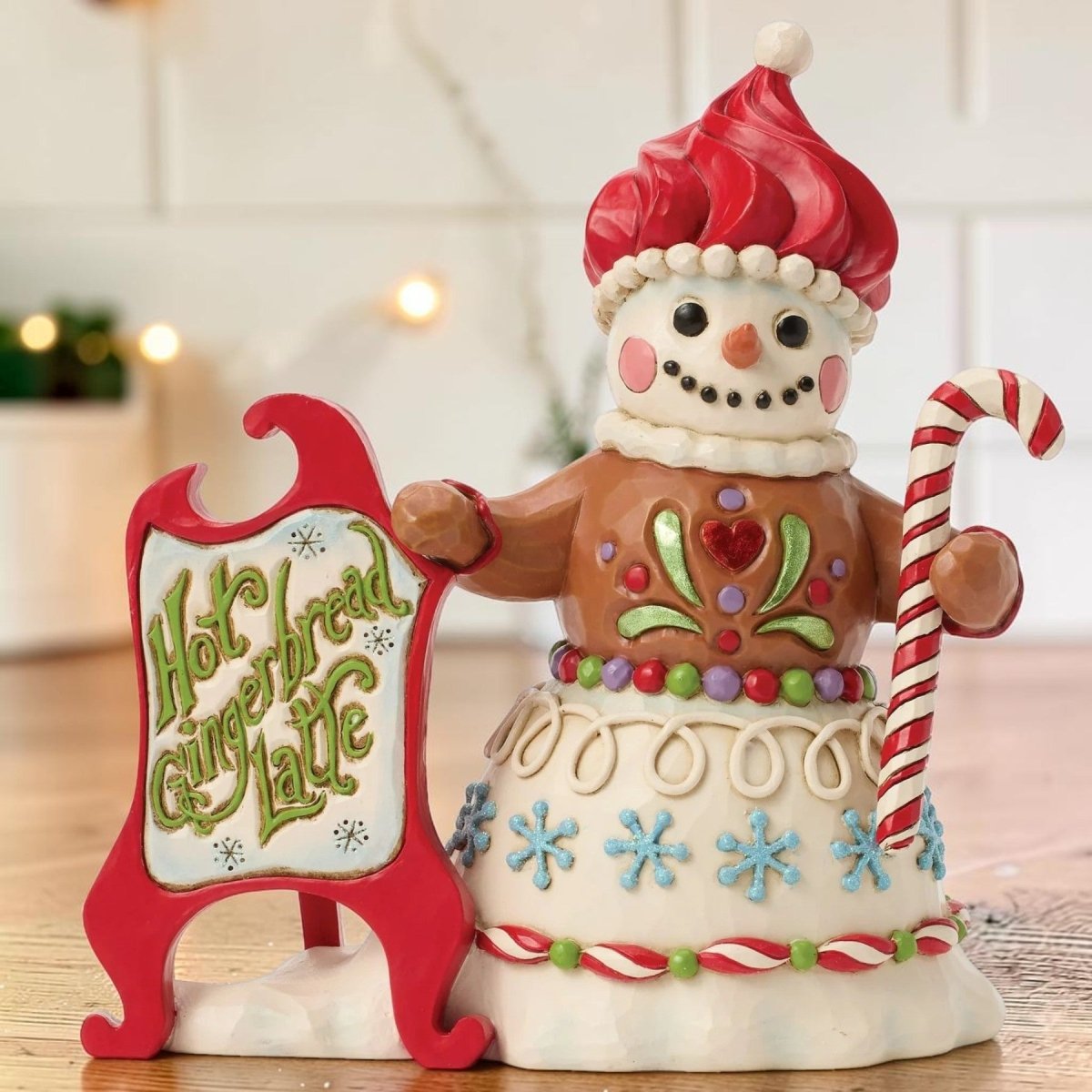 Gingerbread Snowman Sign Fig - Nifty Decor & More