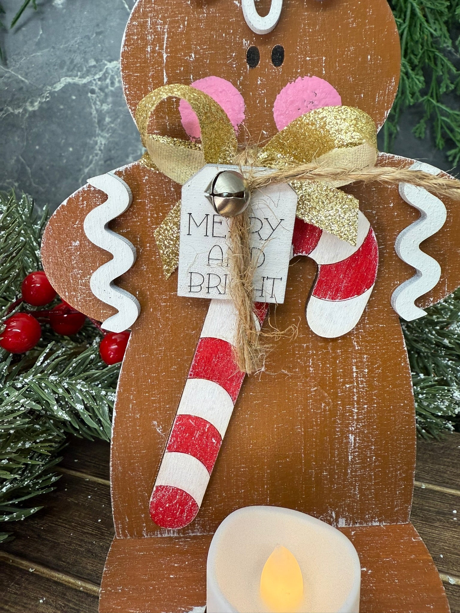 Gingerbread Votive Set - Nifty Decor & More