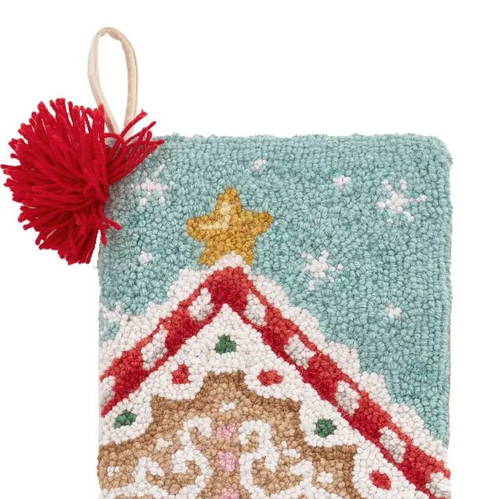 Gingerbread W/Tassel Hook Stocking - Nifty Decor & More