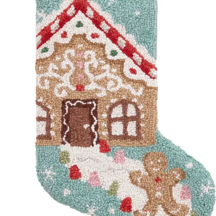 Gingerbread W/Tassel Hook Stocking - Nifty Decor & More