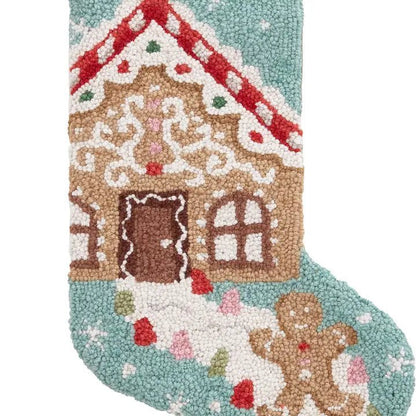 Gingerbread W/Tassel Hook Stocking - Nifty Decor & More