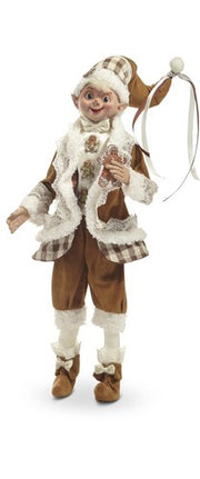 RAZ - 16" GINGERBREAD ELF  Gingerbread Cookie  