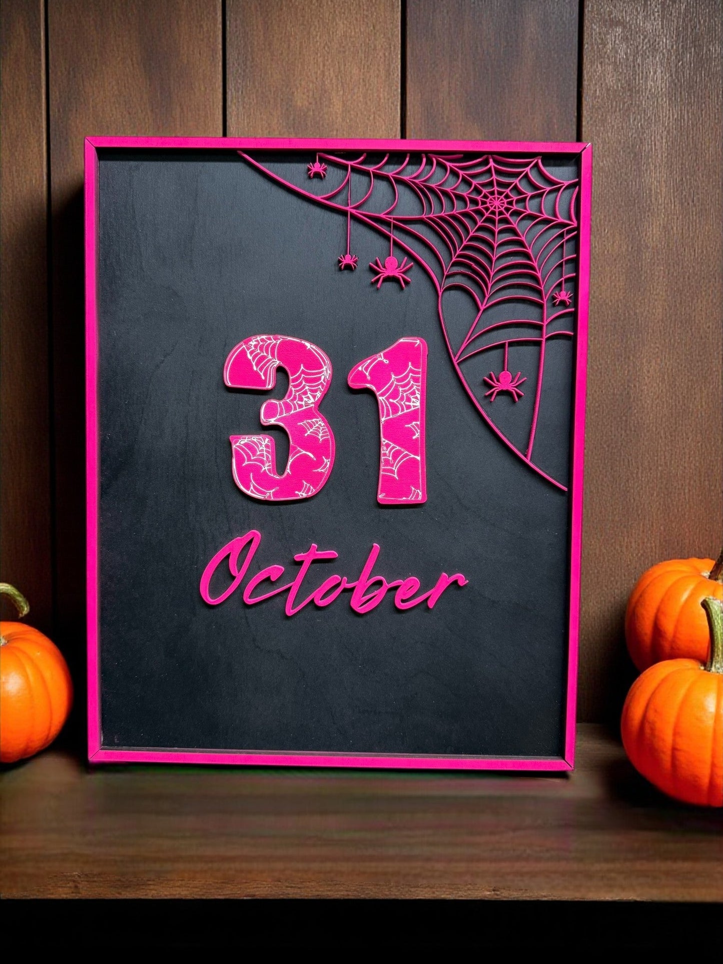 Glam Spooky Handmade Wall Art Set Halloween Decor October 31