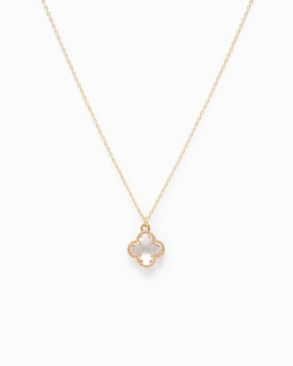 Glass Clover Pendant Necklace - Nifty Decor & More