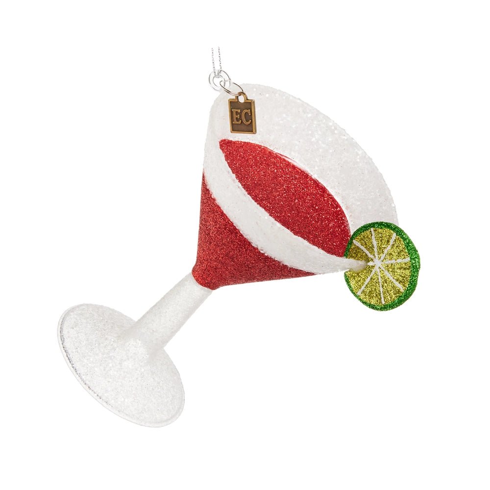 Glitter Pop Cosmo Cocktail Ornament by Raz Imports - Nifty Decor & More