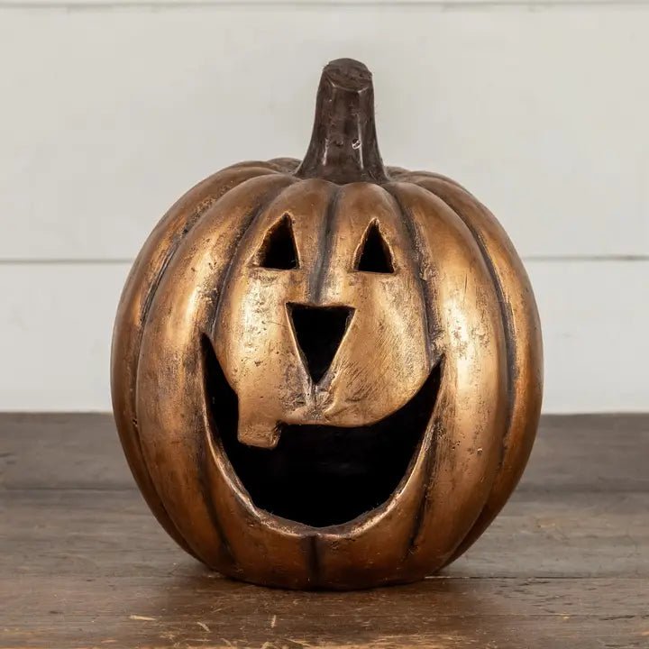 Gold Big Mouth Pumpkin - Nifty Decor & More