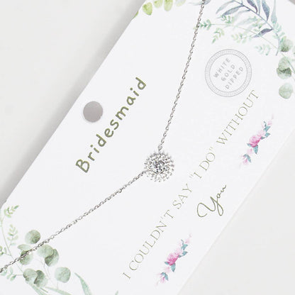 Bridesmaid Necklace Gold-Dipped