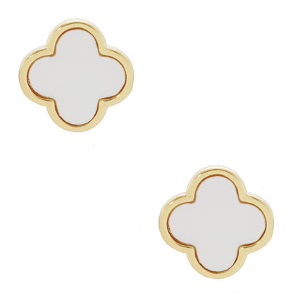 Gold - Dipped Clover Post Earring - Nifty Decor & More