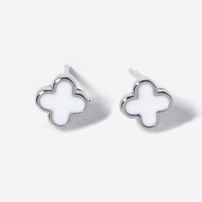 Gold - Dipped Clover Post Earrings - Nifty Decor & More