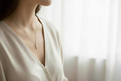 Gold Dipped Cross Pendant Necklace Faith Necklace