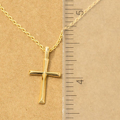 Gold Dipped Dainty Cross Pendant Necklace - Nifty Decor & More