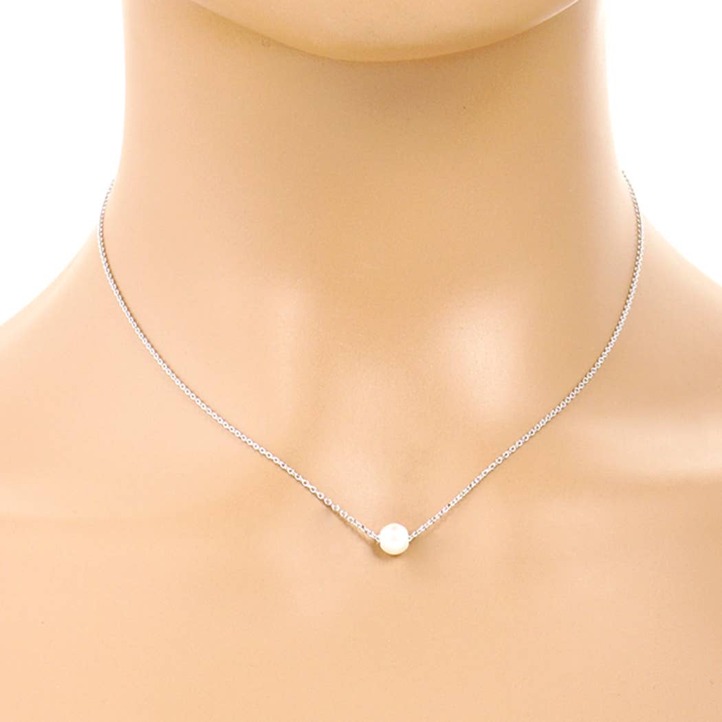 Gold-Dipped Pearl Bridesmaid Necklace