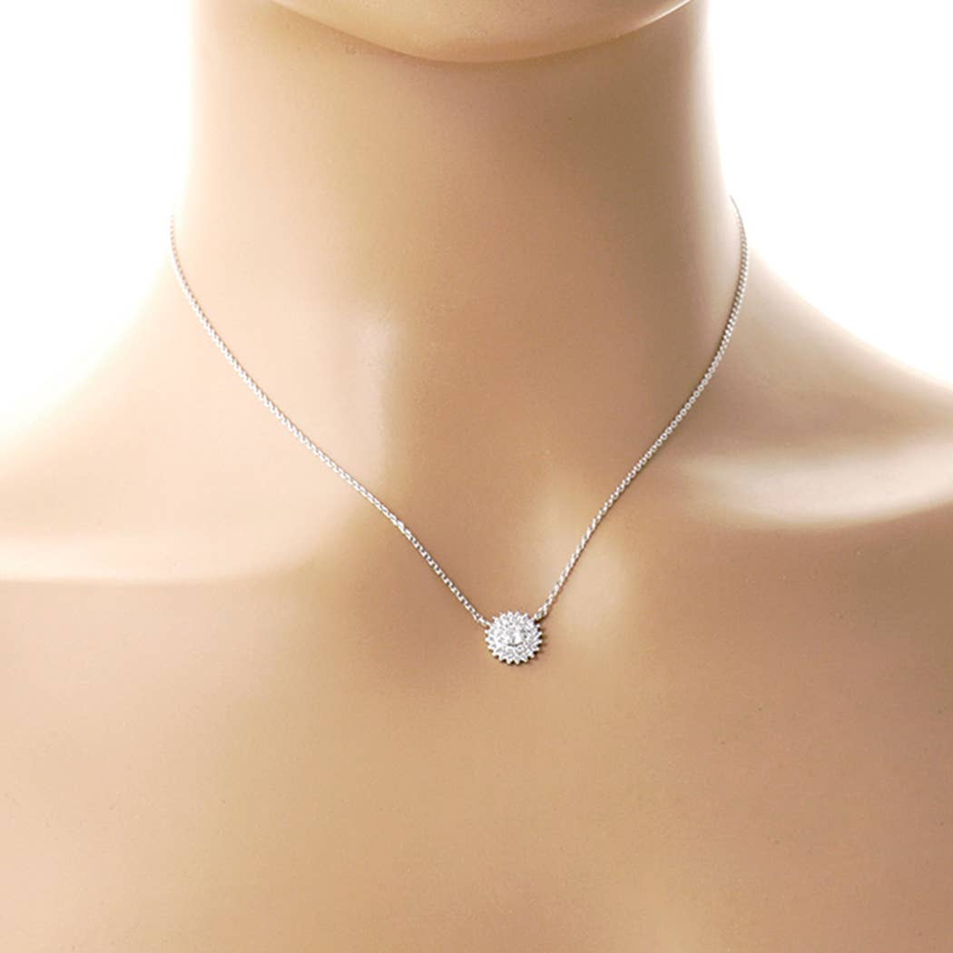 Gold-Dipped Rhinestone Bridesmaid Necklace