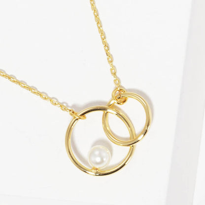 Ring Bridesmaid Necklace Gold-Dipped GCM