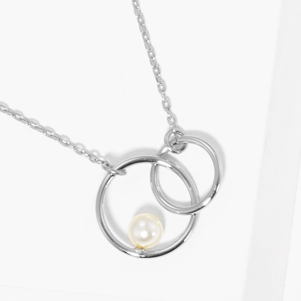 Gold-Dipped Ring Bridesmaid Necklace ONE SIZE RCM