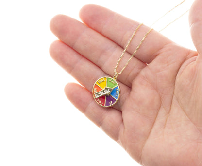 Gold Fcuk Charm With Spinning Arrow - Nifty Decor & More