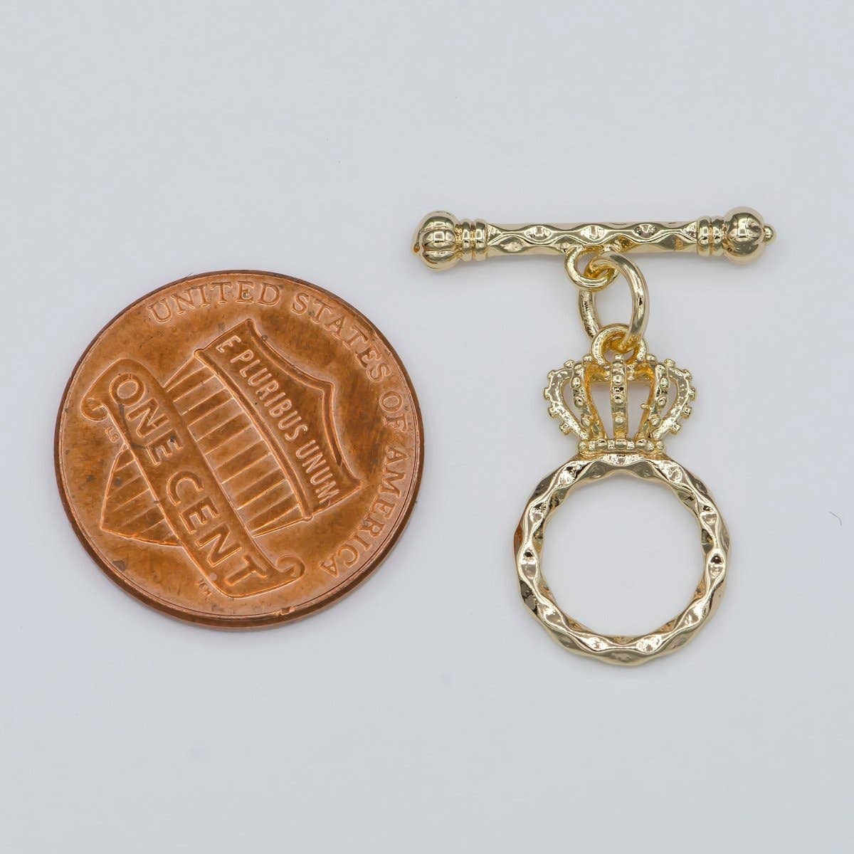 Gold Filled Crown Style Toggle Clasp For Jewelry Making DIY Necklace Bracelet Anklet L - 312 - Nifty Decor & More