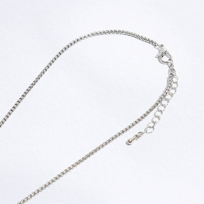 Gold Tone Outline CZ Clover Pendant Necklace - Nifty Decor & More