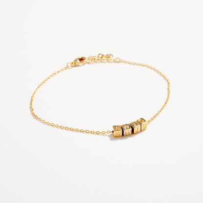 Gold WWJD Bracelet – Inspirational Letter Chain - Nifty Decor & More