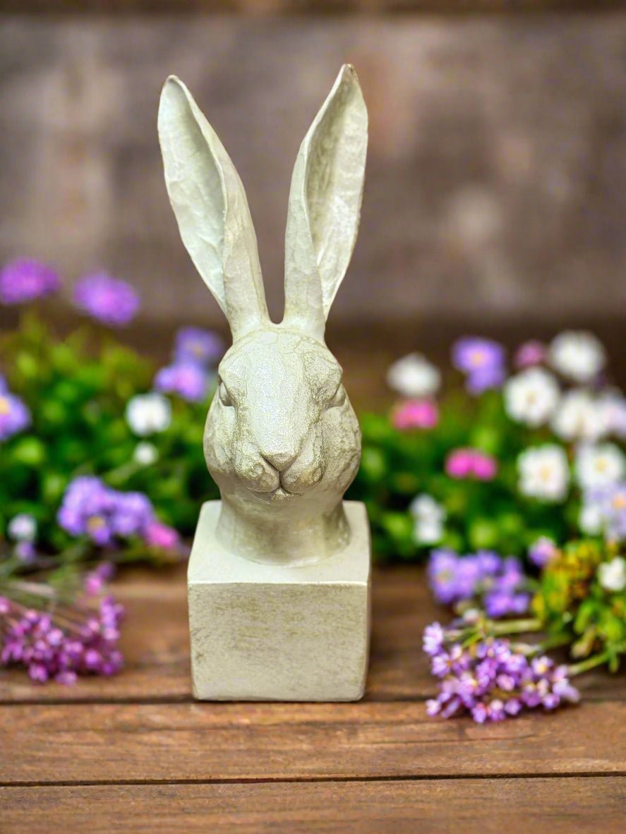 Golden Art Bunny Figurine - Elegant Gold Leaf Rabbit Statue, Cute Home Decor, Perfect Gift for Easter & Animal Lovers - Nifty Decor & More