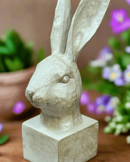 Golden Art Bunny Figurine - Elegant Gold Leaf Rabbit Statue, Cute Home Decor, Perfect Gift for Easter & Animal Lovers - Nifty Decor & More