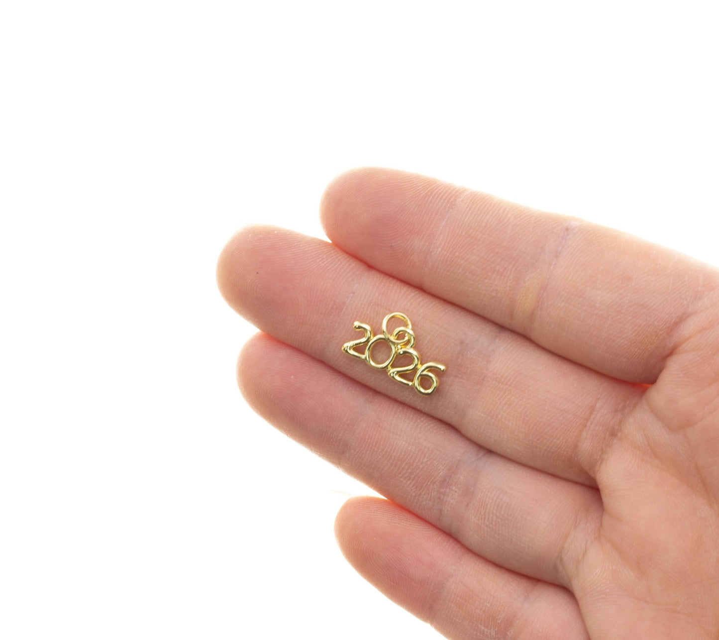 Gold/Silver 2026 Year Pendant Graduation Charm for Jewelry - Nifty Decor & More