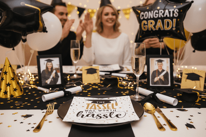 Grad Cap Paper Cocktail Napkins Pack of 20 - Nifty Decor & More