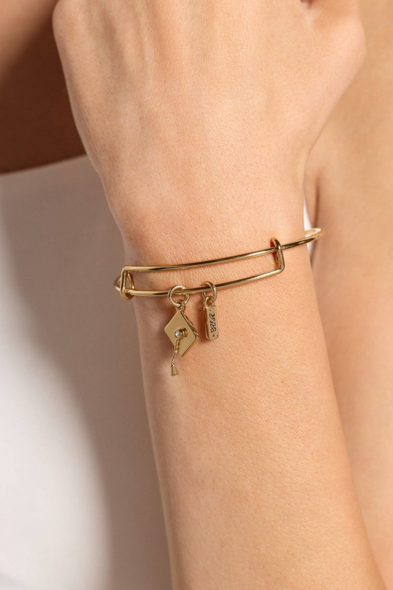Graduation 2026 Multi-Charm Bangle - Nifty Decor & More