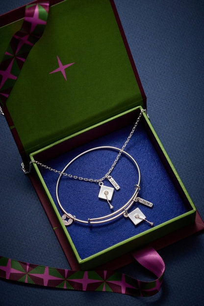 Graduation 2026 Multi-Charm Bangle - Nifty Decor & More
