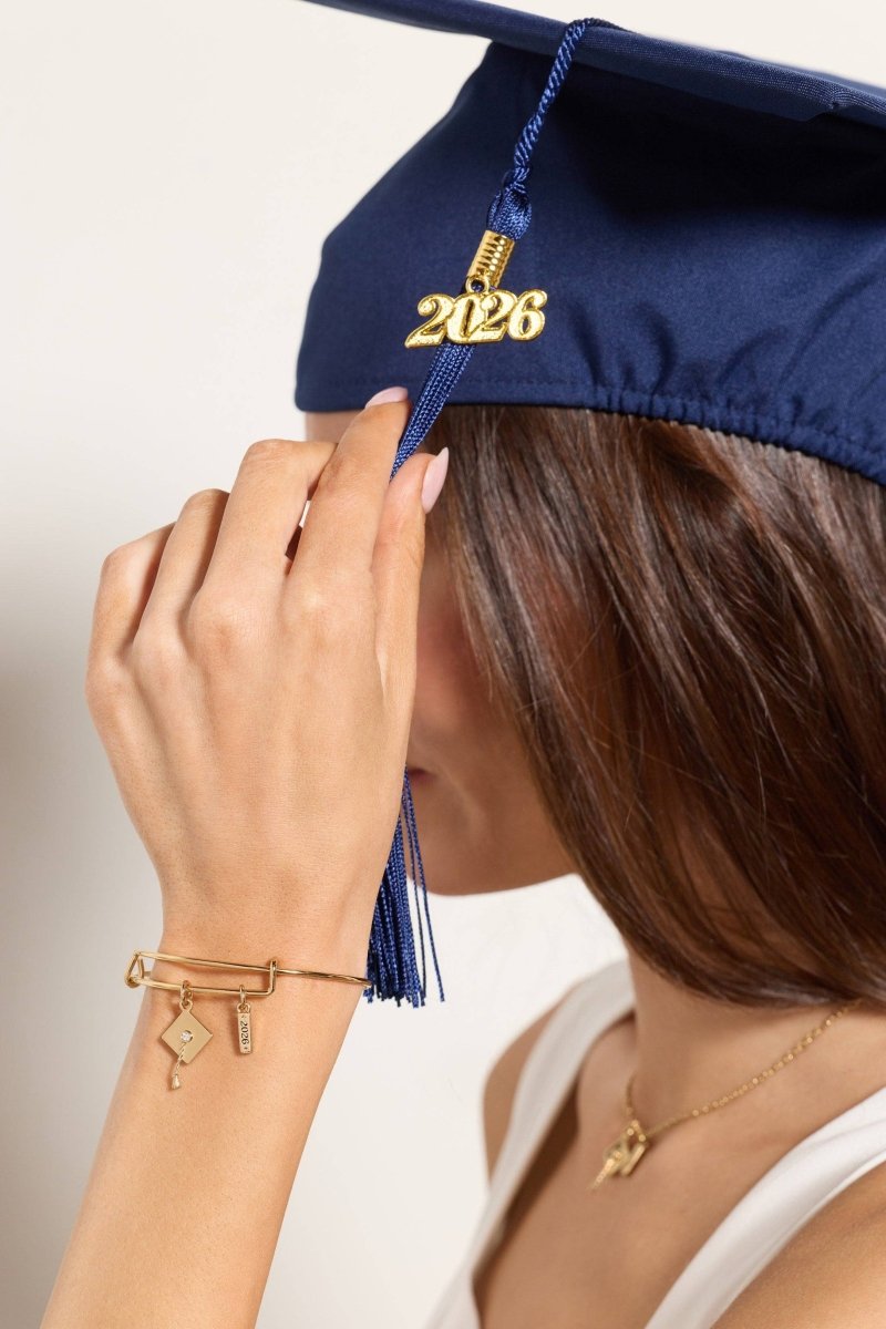 Graduation 2026 Multi-Charm Bangle - Nifty Decor & More