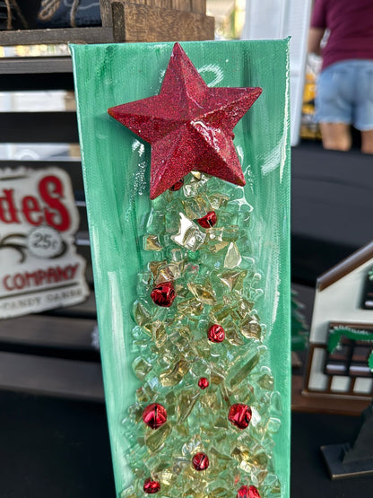 Green Christmas Tree Resin Frame