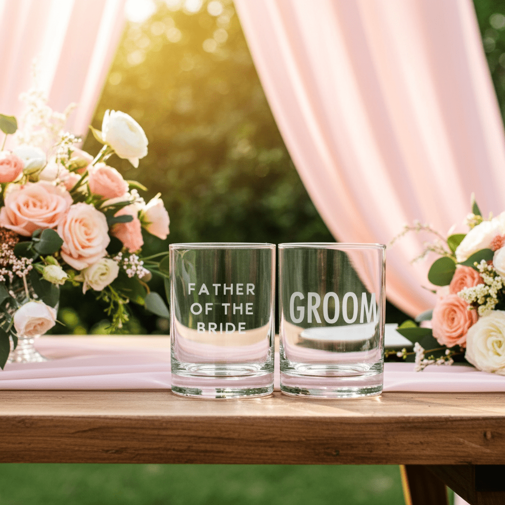 Groom / Father of the Bride Glass Cocktail - Nifty Decor & More