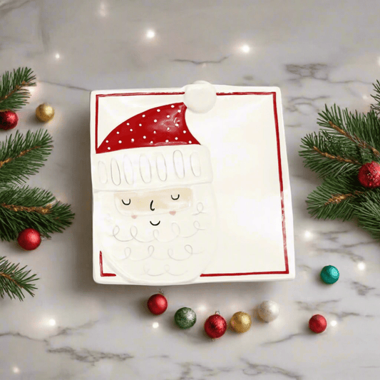 Guess and Company - Santa Square Plate - Nifty Decor & More